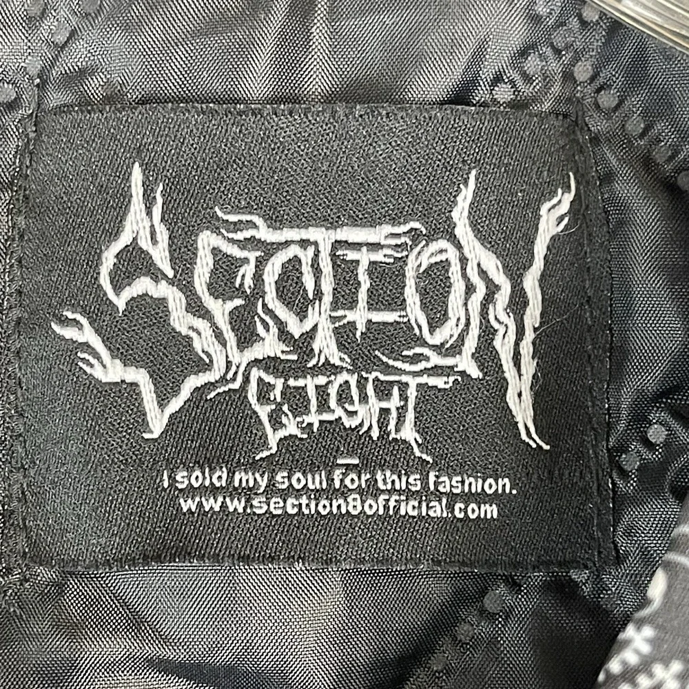 Section Eight Jacket Mens S Bandana Paisley 8 Ball Black Streetwear EUC